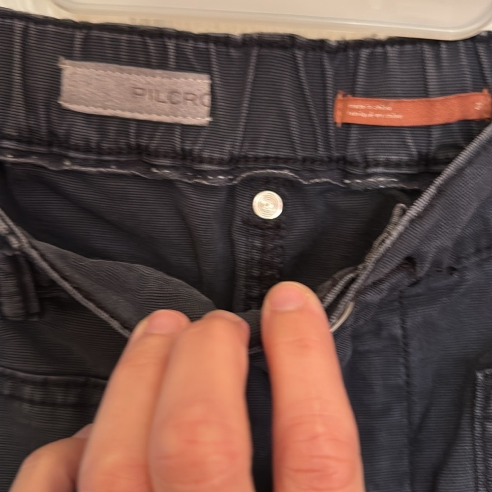 Pilcro Black Cargo Pants Straight Fit Utility Style - Picture 2 of 6